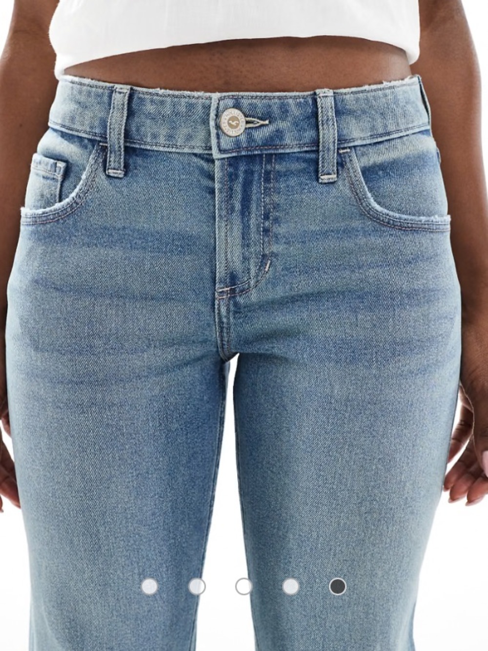 Hollister  low rise relax Straight jeans